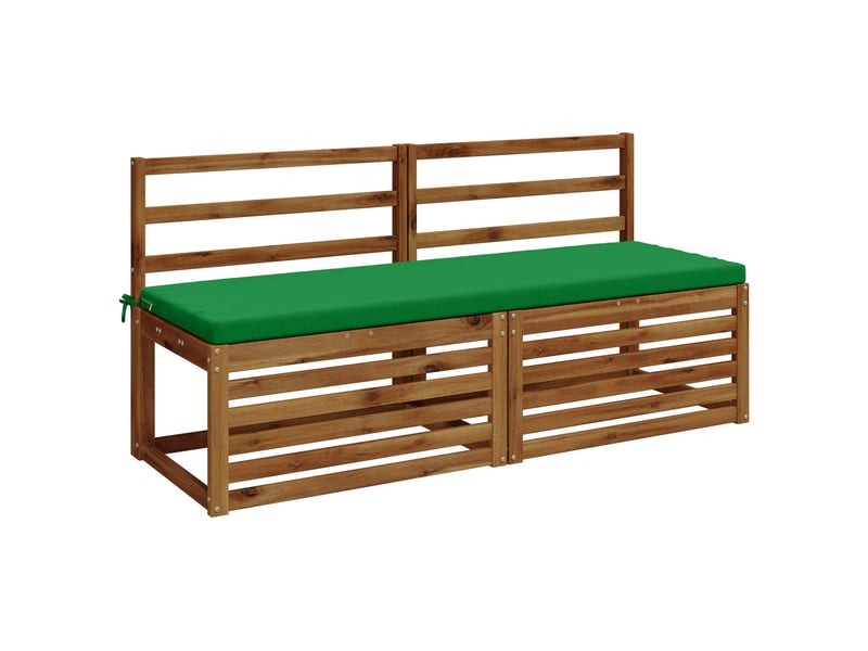  Lot de 2 coussins de banc, coussins d'assise soest 100 % polyester vert cf57547  - Conforama C