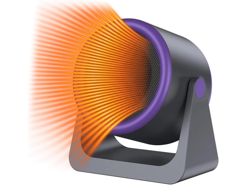  Chauffage soufflant électrique portable, 500 w, avec protection contre la surchauffe, inclinaison verticale réglable à 90° (gris SJY-HRC0005057LY - Conforama B