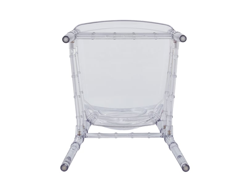  Lot de 4 chaises de salle à manger,40x50x93 cm,transparentes,plastique  - Conforama E