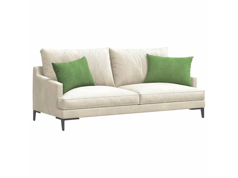 Lot de 2 coussins de canapé, coussins décoratifs vert clair 60 x 40 cm cf59172 - Conforama C