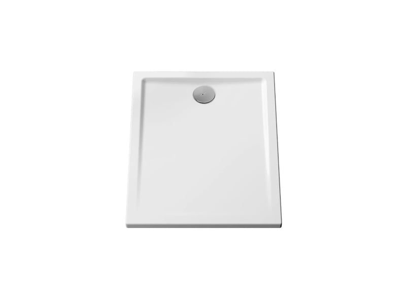 Receveur de douche rectangulaire ultra plat 100 x 80 cm blanc antidérapant 760548 - Conforama B