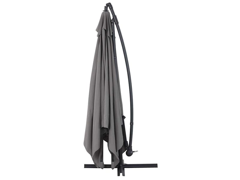 Parasol jardin déporté alu ilios 3 - carré - 3 x3 m - gris - Conforama B