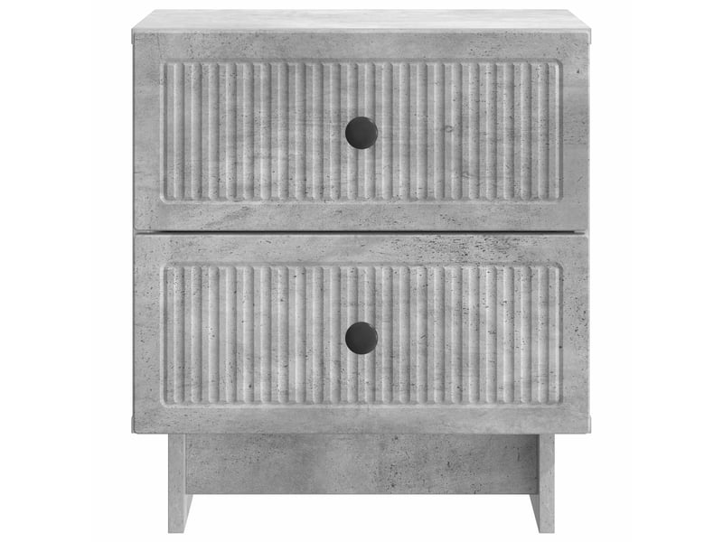  Table de chevet 2 pièces gris béton 43 x 34,5 x 47,5 cm  - Conforama E