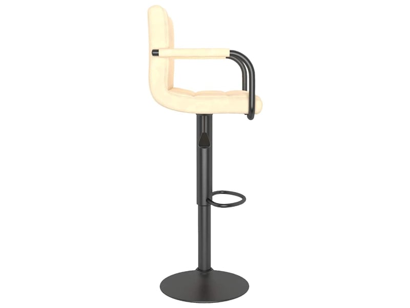  Lot de 2 tabouret de bar, chaise de bar crème velours shl59419  - Conforama E