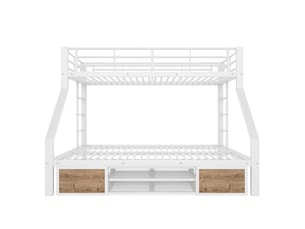 Lit superposé 90x200 cm <strong>ZOVIRA</strong>  <strong></strong> coloris blanc