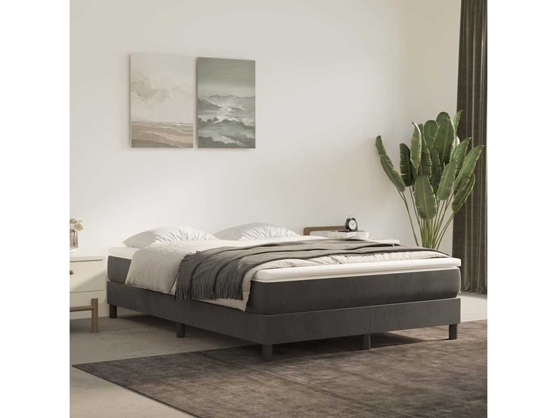  Matelas de lit à ressorts ensachés fermeté moyenne gris foncé 140x200x20 cm shl83367  - Conforama B