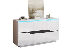Buffet 3 porte(s) - 140 cm coloris bicolore