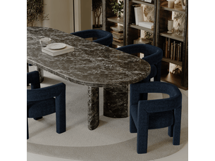 Fauteuil fixe <strong>SIA HOME</strong> <strong>CELIATTBN</strong> Tissu bleu vendu A l'unité