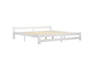 Lit 2 places 200x200 cm coloris blanc
