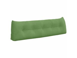 Coussin de dos, coussin de dossier vert clair 160 x 24 x 50 cm velours cf55050