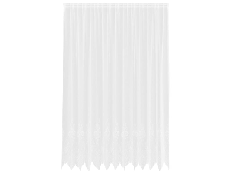  Rideau en dentelle, rideau ajouré, voilage blanc 280 x 300 cm polyester cf43780  - Conforama A