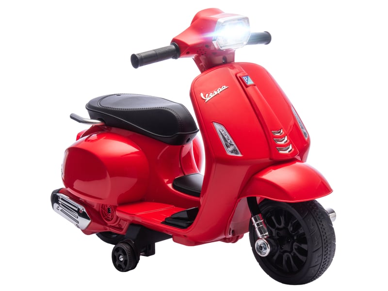  Moto électrique pour enfants de 2 à 4 ans avec batterie 6v, phare, klaxon et petites roues - rouge  - Conforama A