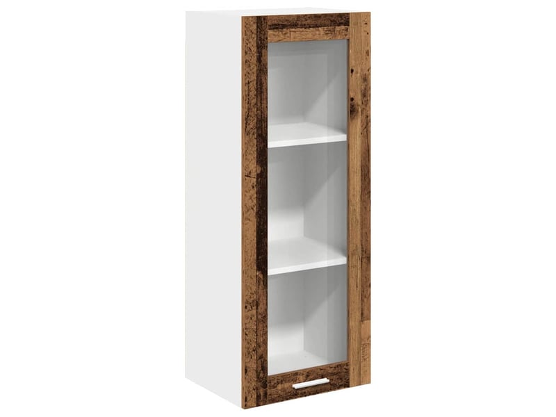  Meuble de rangement cuisine, armoire suspendue bois ancien 40x31x100cm shl6255  - Conforama A