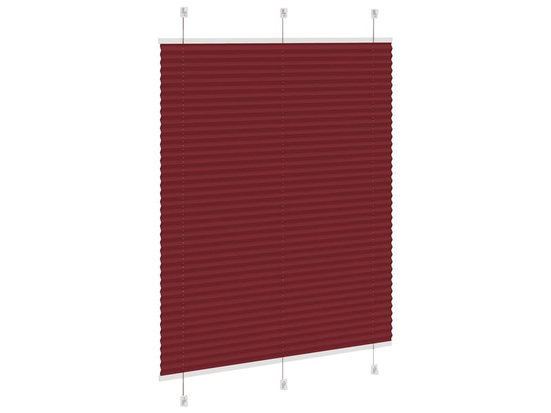 Store plissé, store de fenêtre rouge bordeaux 110x150 cm largeur du tissu 109,4cm cf47025 - Conforama D