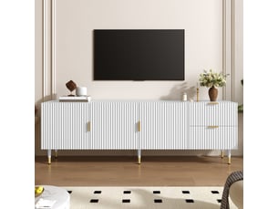Meuble tv coloris blanc OOIILLEE