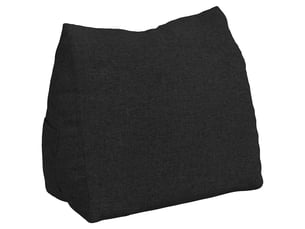 Coussin de dos, coussin de dossier noir 60 x 20 x 50 cm tissu cf54843
