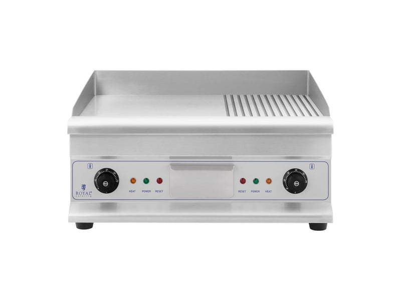  Plancha grill électrique nervurée double 60 cm 6 400 watts 14_0002861  - Conforama B