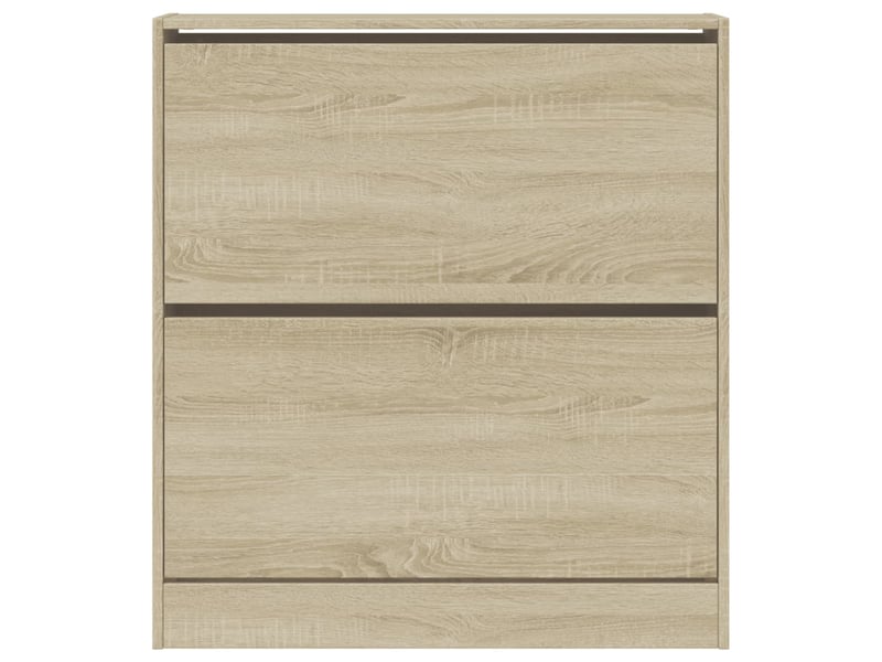  Meuble à chaussure, armoire à chaussures chêne sonoma 80x21x87,5 cm bois ingénierie  - Conforama E