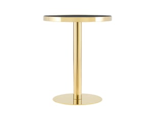 Table basse rond(e) coloris bicolore MEUBLIV  - 60 cmx60 cm
