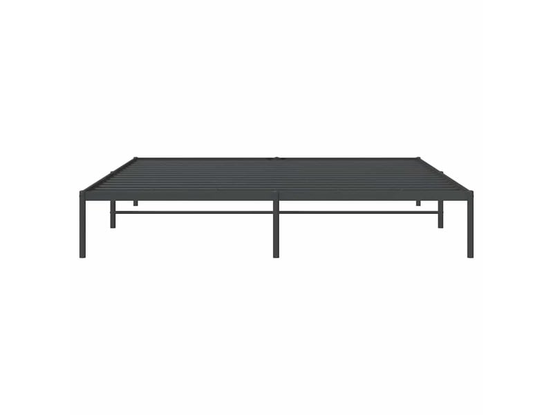  Lit double- lit adulte -  cadre de lit métal sans matelas noir 200x200 cm  - Conforama D