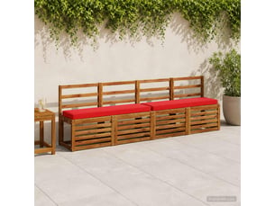 Coussin de banc, coussin d'assise, coussin pour chaisecanapé 1 pièce vught 100 % polyester rouge cf52180