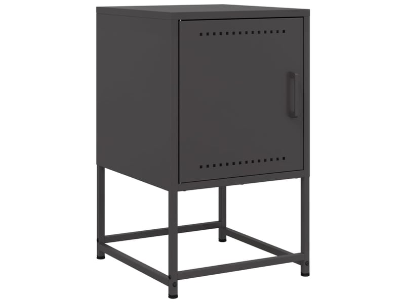  Table de chevet - cabinet de chevet - table de nuit noir 36x39x60,5 cm acier  - Conforama A