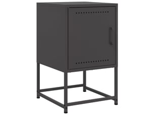 Table de chevet - cabinet de chevet - table de nuit noir 36x39x60,5 cm acier