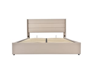 Lit coffre 160x200 cm <strong>HNCBB</strong>  <strong></strong> coloris beige