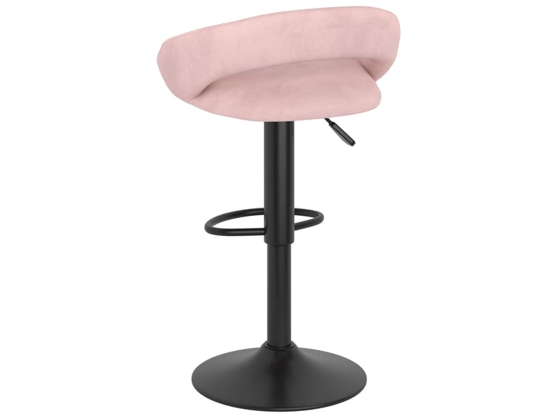  Lot de 2 tabouret de bar, chaise de bar rose velours shl28759  - Conforama E