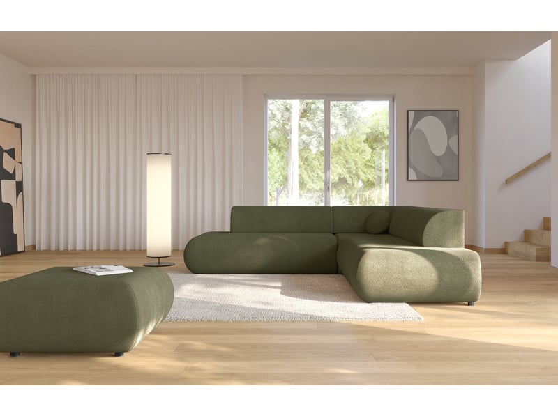  Selsey armone - canapé d'angle convertible - 265 cm - vert olive Armone - Conforama C