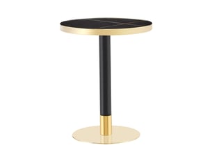 Table basse rond(e) coloris bicolore MEUBLIV  - 60 cmx60 cm