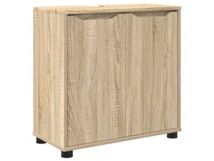 Armoire de lavabo de salle de bain chêne sonoma 60x30x60 cm