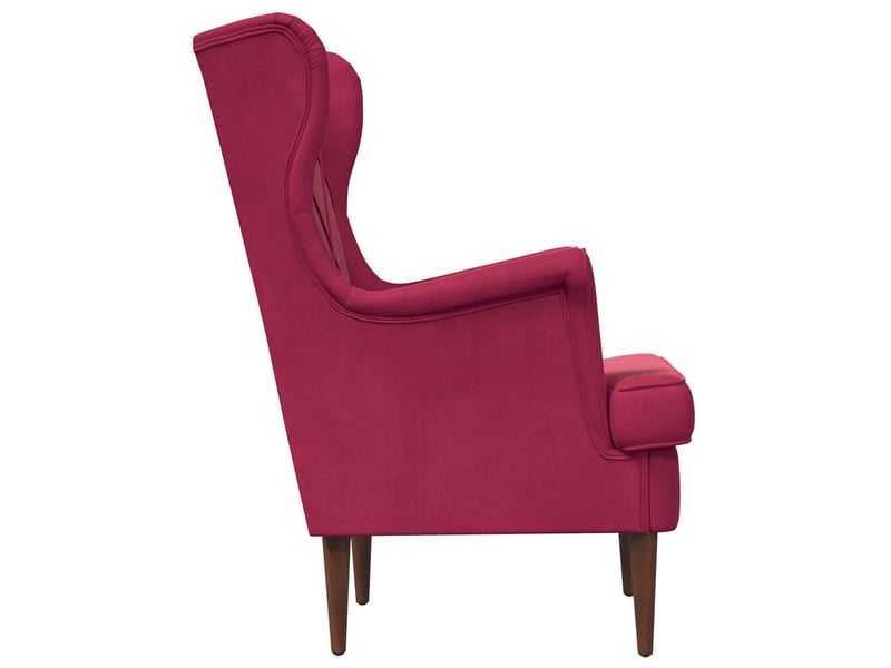  Vidaxl fauteuil bordeaux velours  - Conforama E