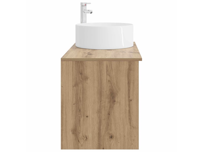 Ensemble de mobilier de salle de bain 2 pcs chêne artisanal shl5469 - Conforama E