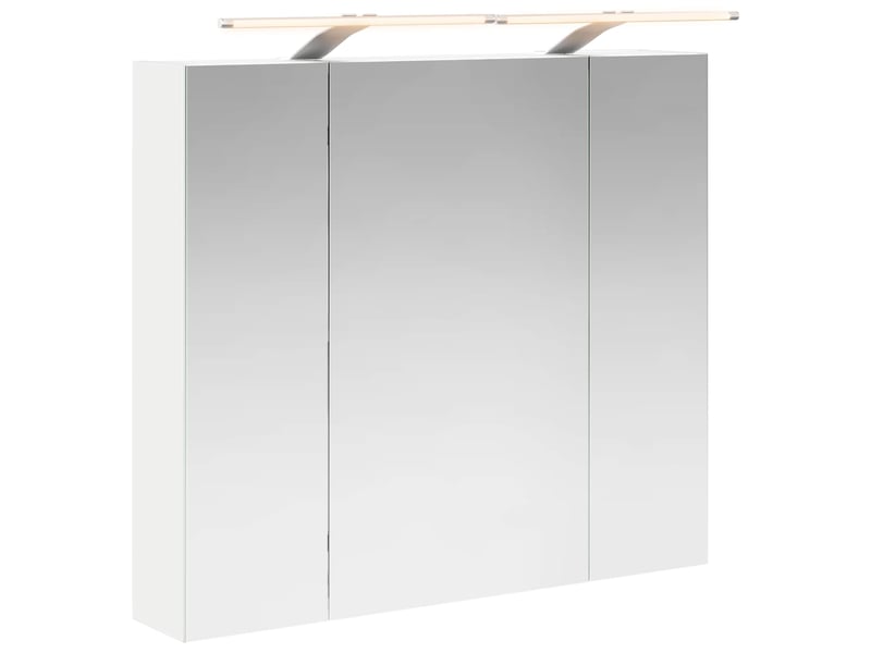  Armoire miroir salle de bain, meuble de rangement blanc 80x14.5x70 cm shl6657  - Conforama A
