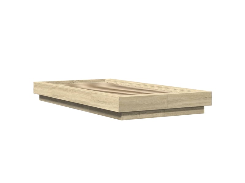  Lit simple- lit adulte -  cadre de lit avec lumières led sans matelas 100x200 cm  - Conforama B