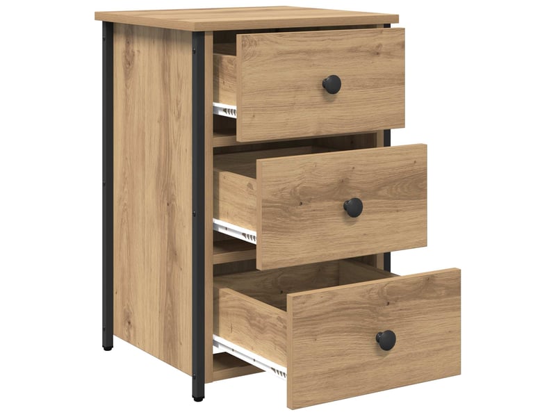 Table de chevet - cabinet de chevet - table de nuit 2 pc marron 40 x 36 x 60 cm - Conforama E