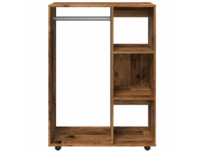  Garde-robe, armoire de rangement vieux bois 80x40x110 cm bois d'ingénierie  - Conforama E