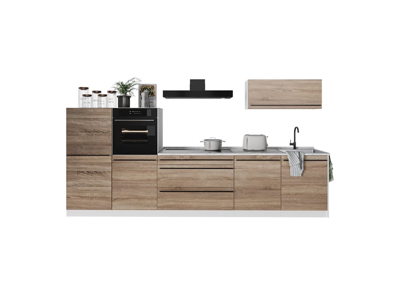  Vicco cuisine, sonomablanc, 340cm sans plan de travail  - Conforama E