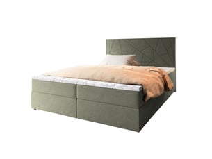 Lit avec rangement 140x200 cm <strong>MASSENO</strong>  <strong></strong> coloris vert