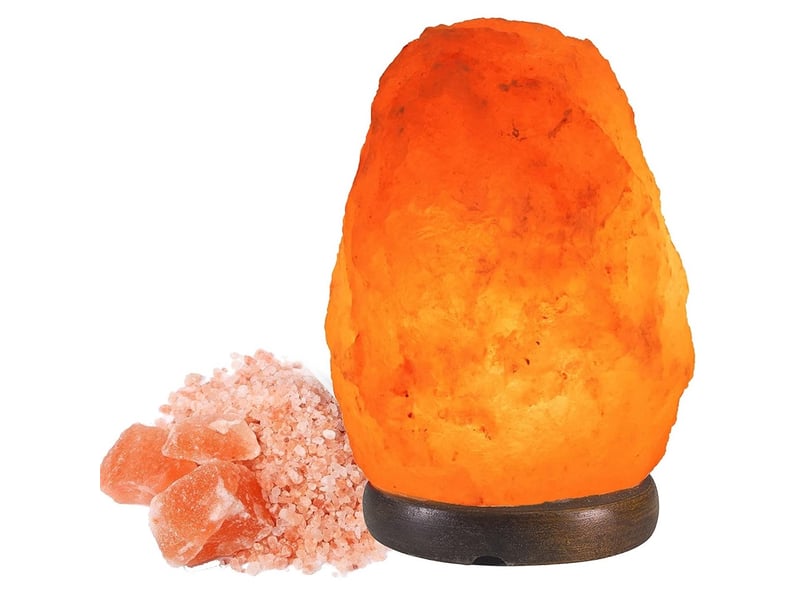  Lampe de sel de l'himalaya naturelle - unique faite à la main 5-6inch  - Conforama A