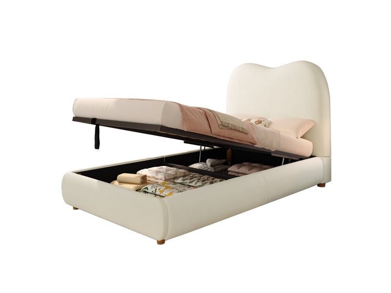  Lit coffre enfant 90 x 190 cm avec sommier evryae  - Conforama A