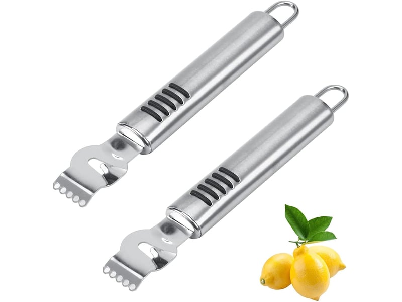  2pcs zesteur de citron et d'agrumes, éplucheur de zeste de citron professionnel couteau canelle tranche de citron en acier inoxydable éplucheur CSTY-0010090TY - Conforama A
