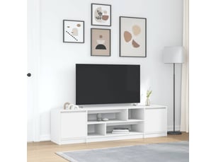 Meuble tv coloris blanc 188.5 cm <strong></strong>  <strong></strong>