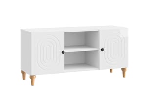 Meuble tv coloris blanc 102 cm <strong></strong>  <strong></strong>