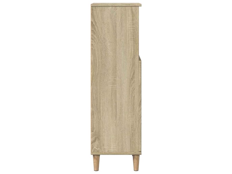  Meuble salle de bain rangement, commode chêne sonoma 30x30x100 cm shl4421  - Conforama E