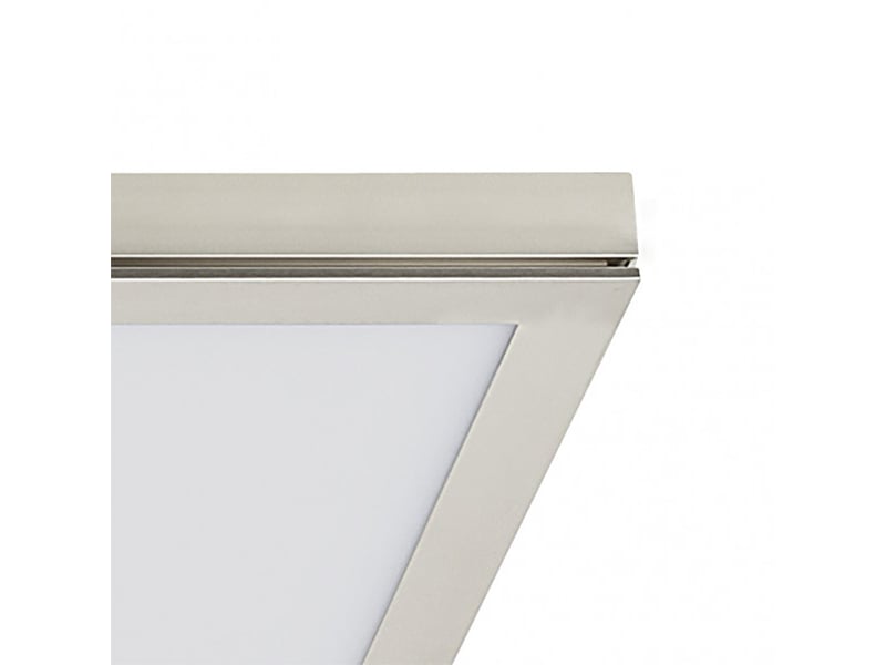 Panneau led en saillie fabrilamp tivoli 36 w 3060 lm 6500 k nickel 2,5 x 40 x 40 cm 162484003 - Conforama E