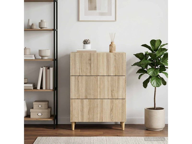  Armoire de rangement bureau, armoire à tiroirs 66 x 34,5 x 90 cm bois d'ingénierie shl4139  - Conforama B