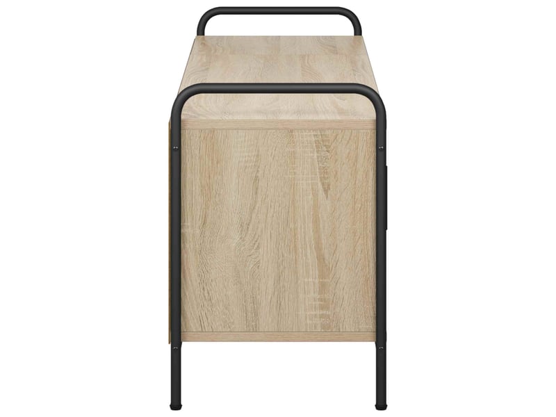  Meuble tv moderne, banc tv 79,5x33x50 cm chêne sonoma bois d'ingénierie shl12290  - Conforama E