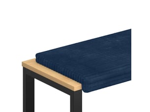 Coussin de banc, coussin d'assise, coussin de canapé velours côtelé en peluche bleu marine cf53867